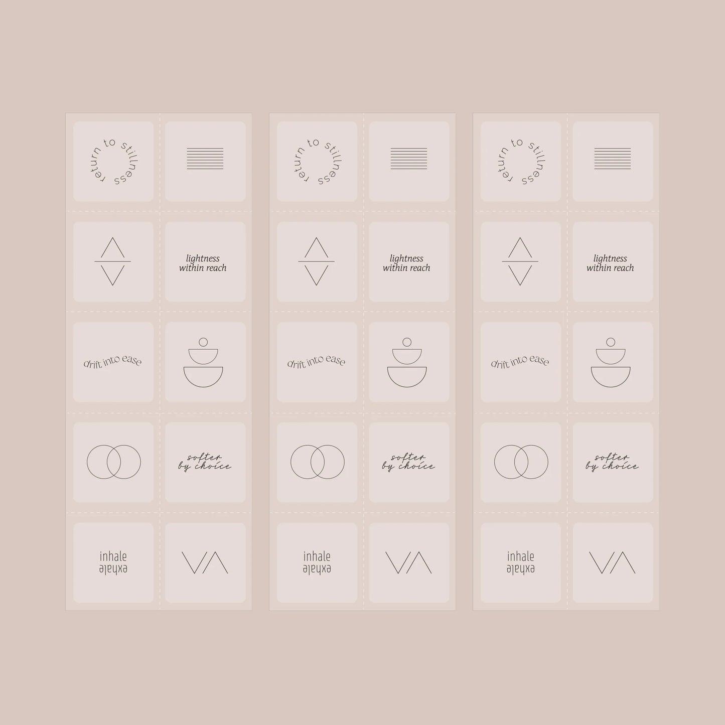 Everyday Calm Patch Mindful Symbols