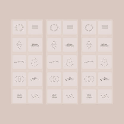 Everyday Calm Patch Mindful Symbols