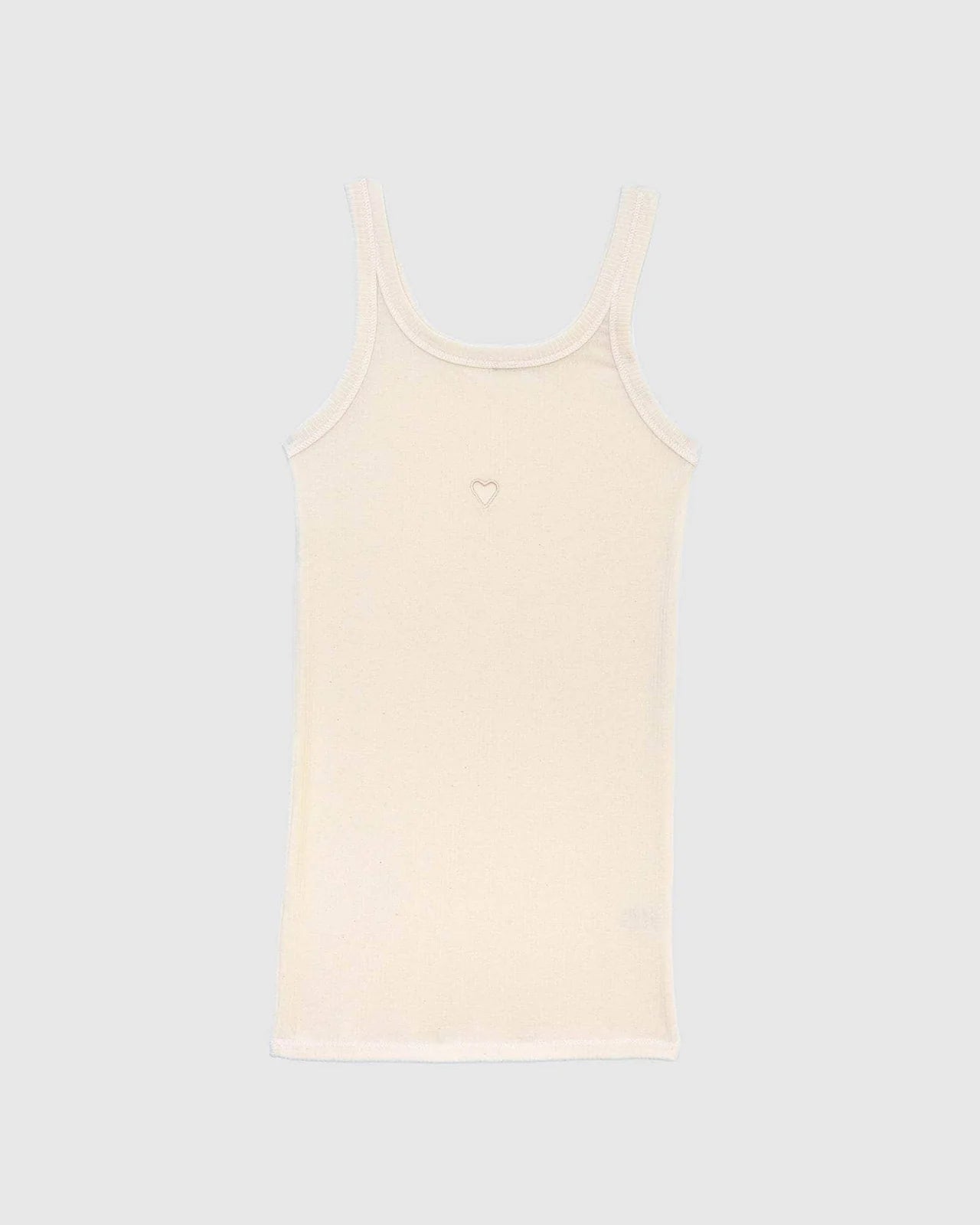 Heart Tank Top Undyed