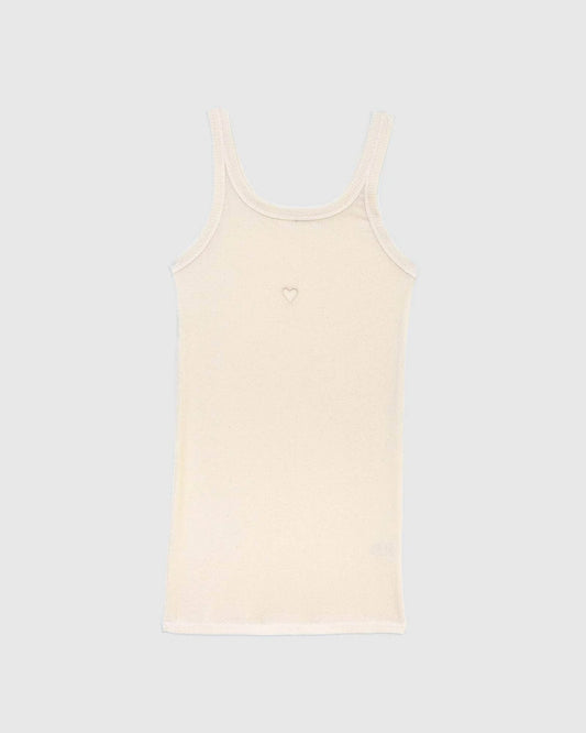 Heart Tank Top Undyed