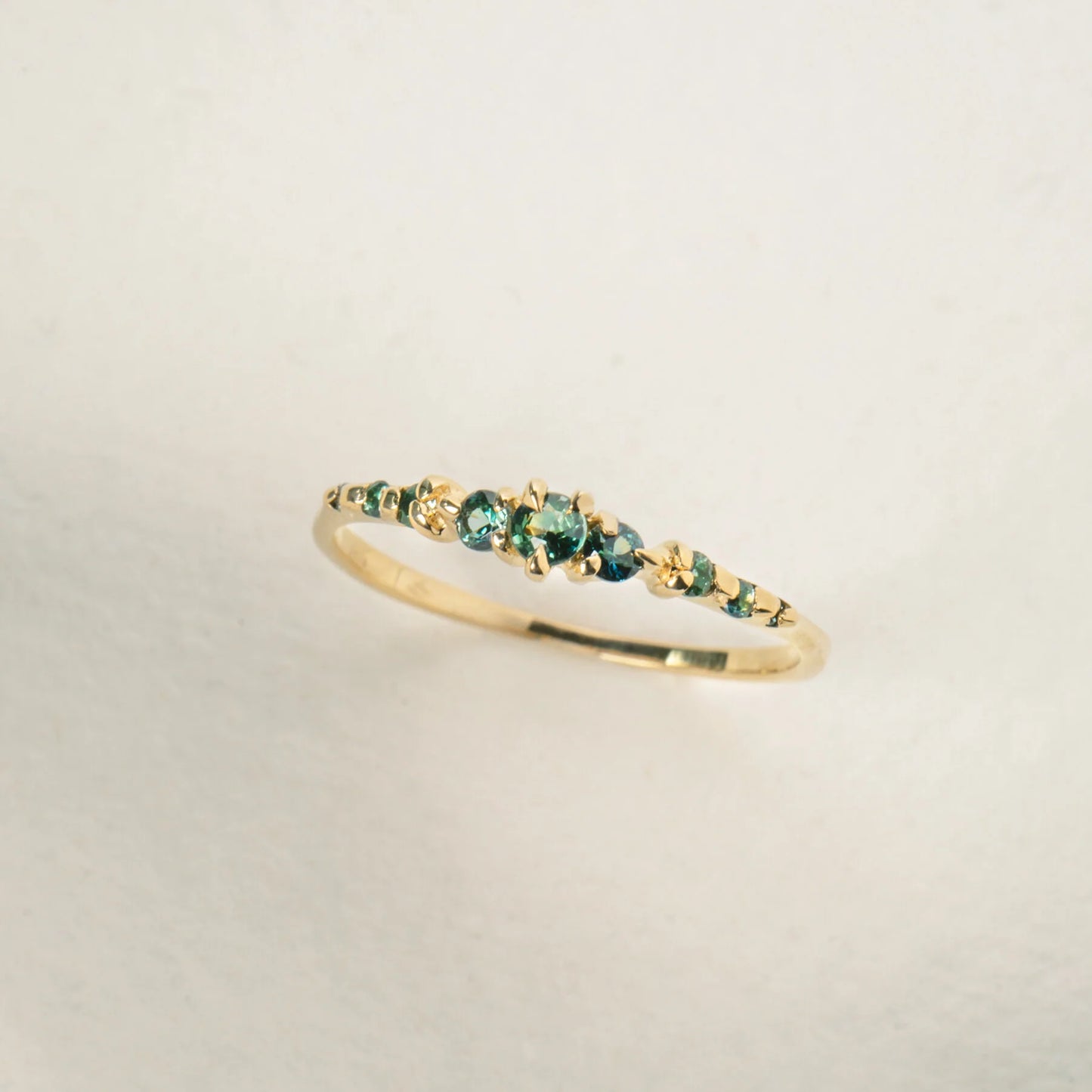 Cyndra Green Sapphire Ring