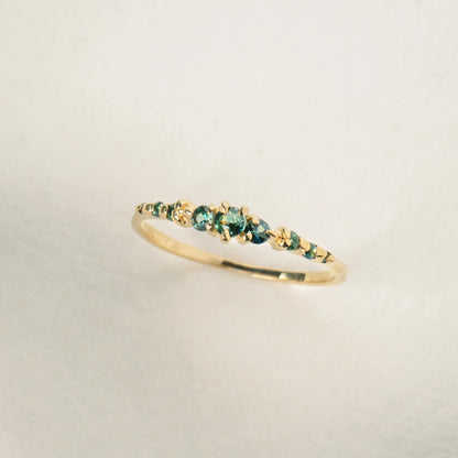 Cyndra Green Sapphire Ring