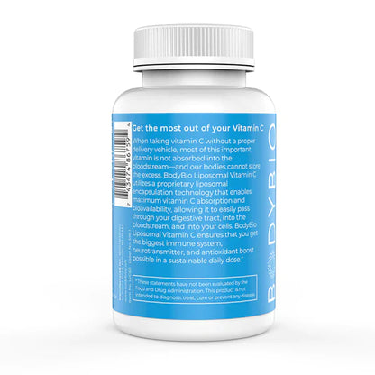 BodyBio Liposomal Vitamin C - 60 Capsules