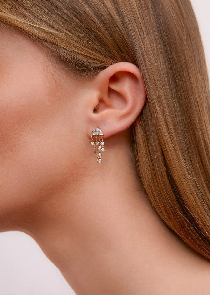 Jellyfish Diamond Earring