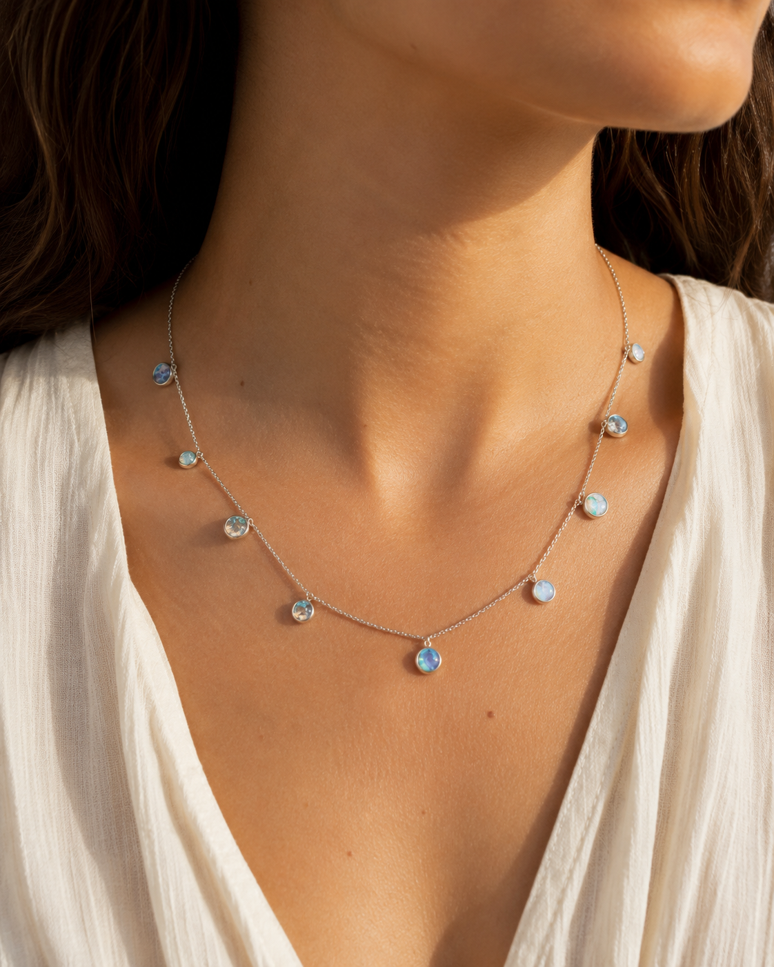 9 Opal Necklace