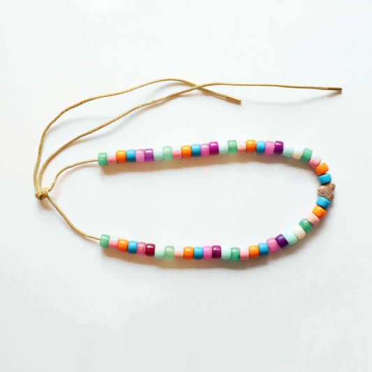 Multicolor Pony Bead Necklace