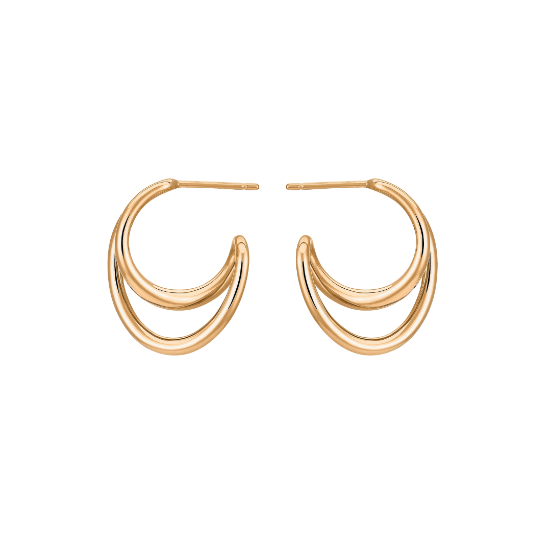 Mini Initial Hoop Earring