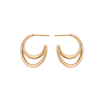 Mini Initial Hoop Earring