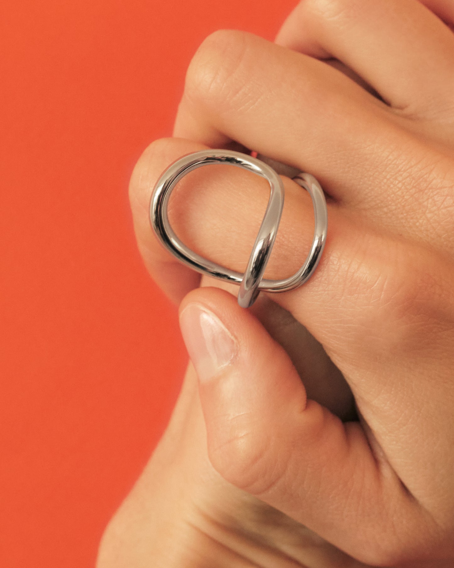 Ribbon Ring Silver