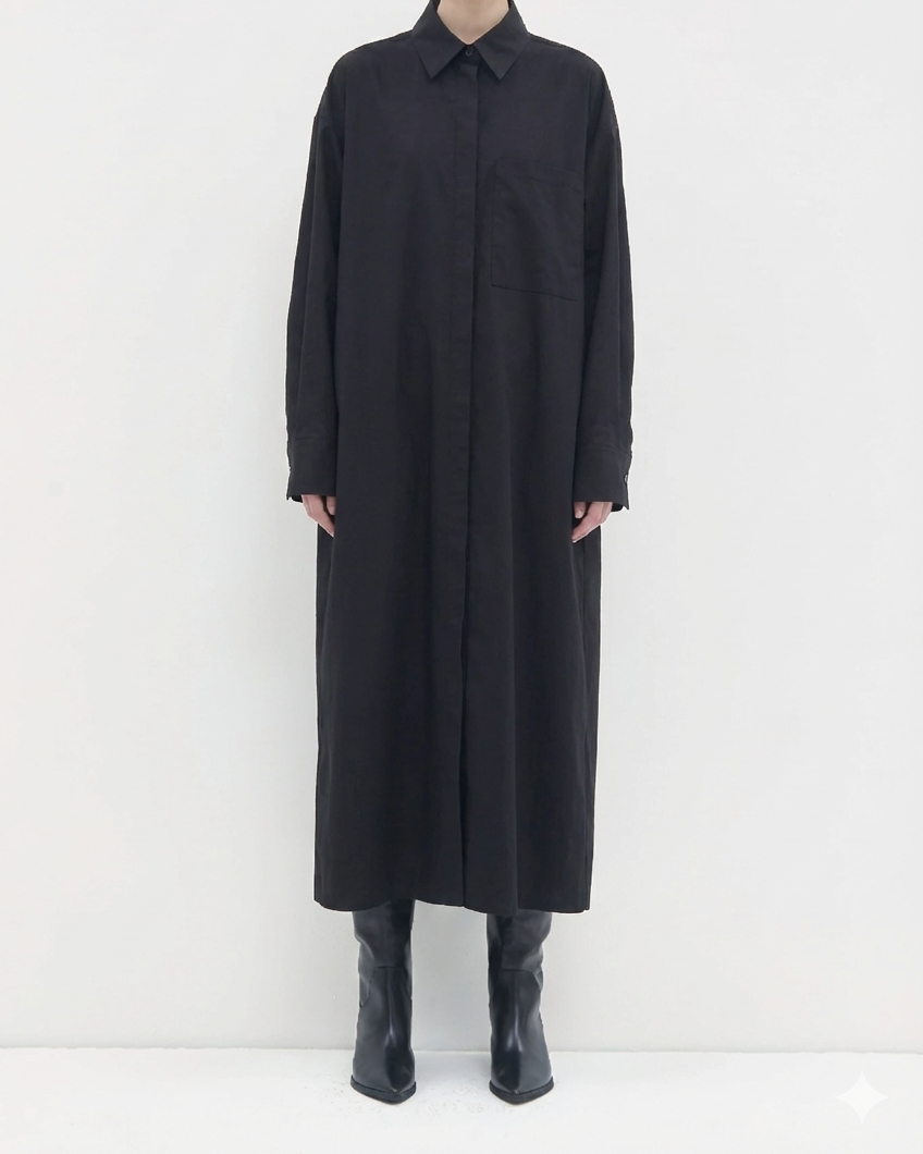 Diola Longsleeve Dress Dark petrol