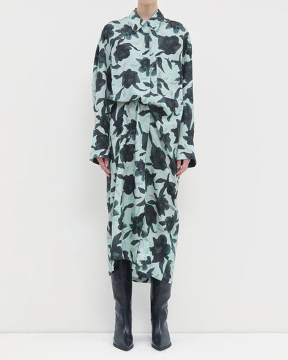 Diola Longsleeve Dress Mint Hellebore