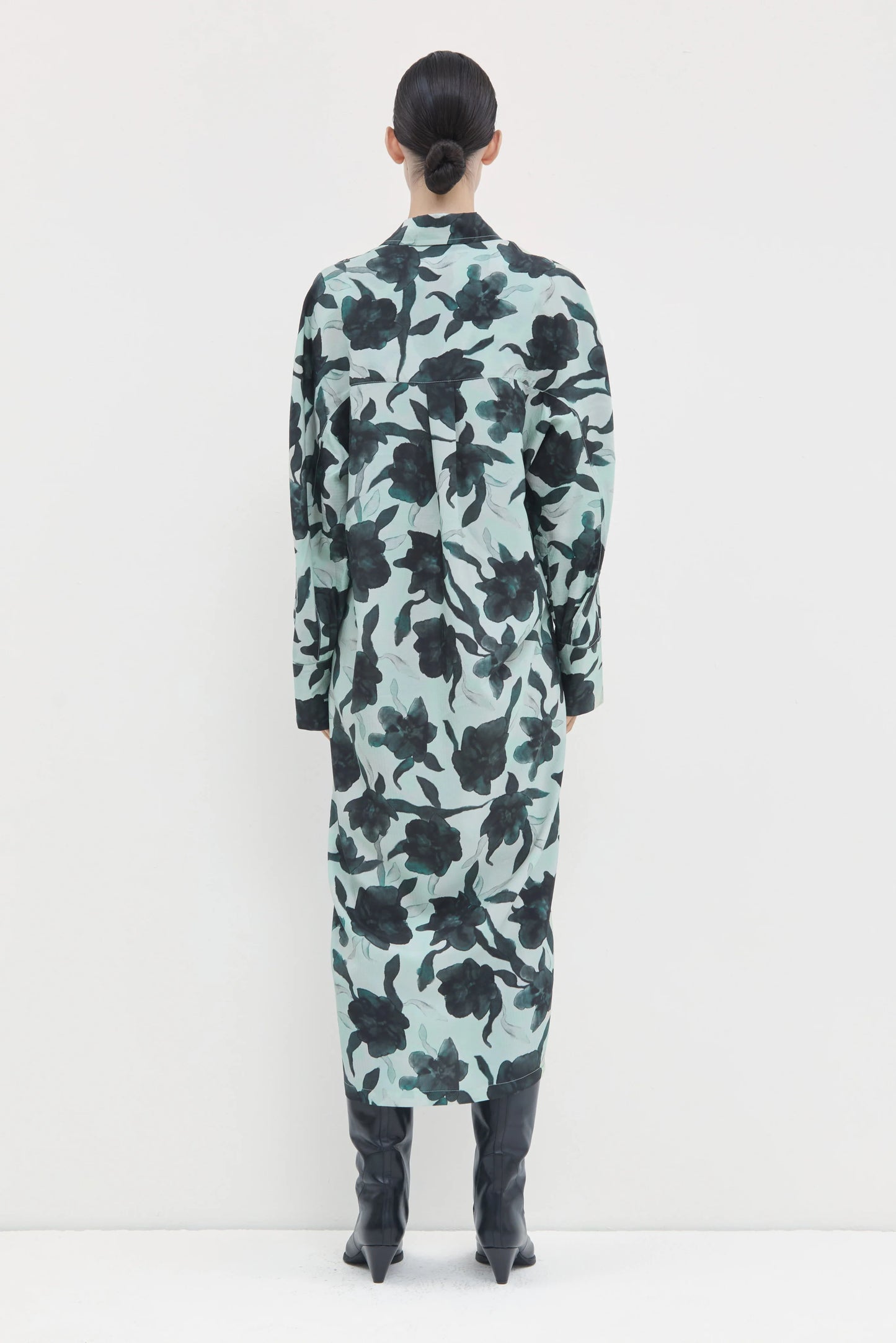 Diola Longsleeve Dress Mint Hellebore