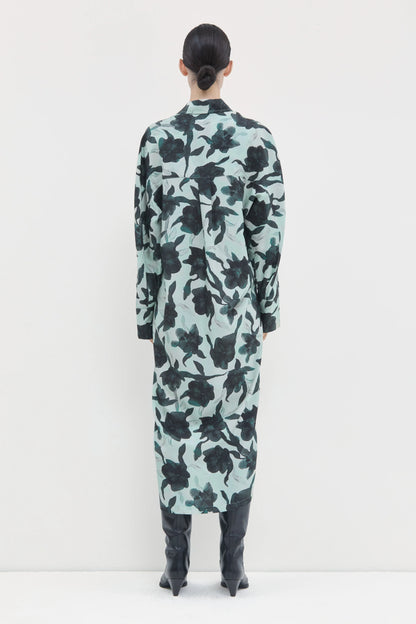 Diola Longsleeve Dress Mint Hellebore