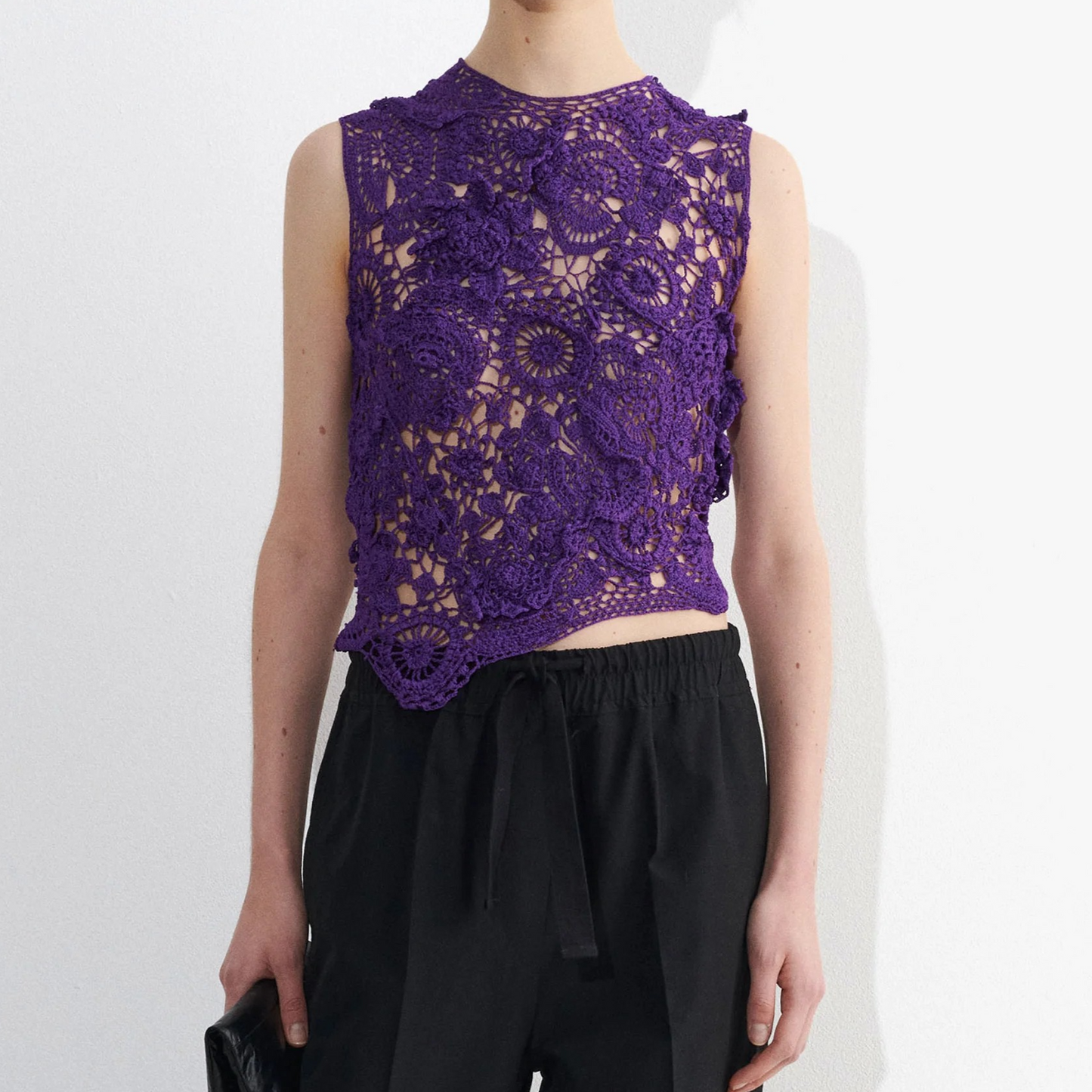 Kano Crochet Top Dark Orchid