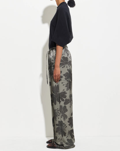 Pamir Wide Leg Pants Dark Mud Seaweed Bugra