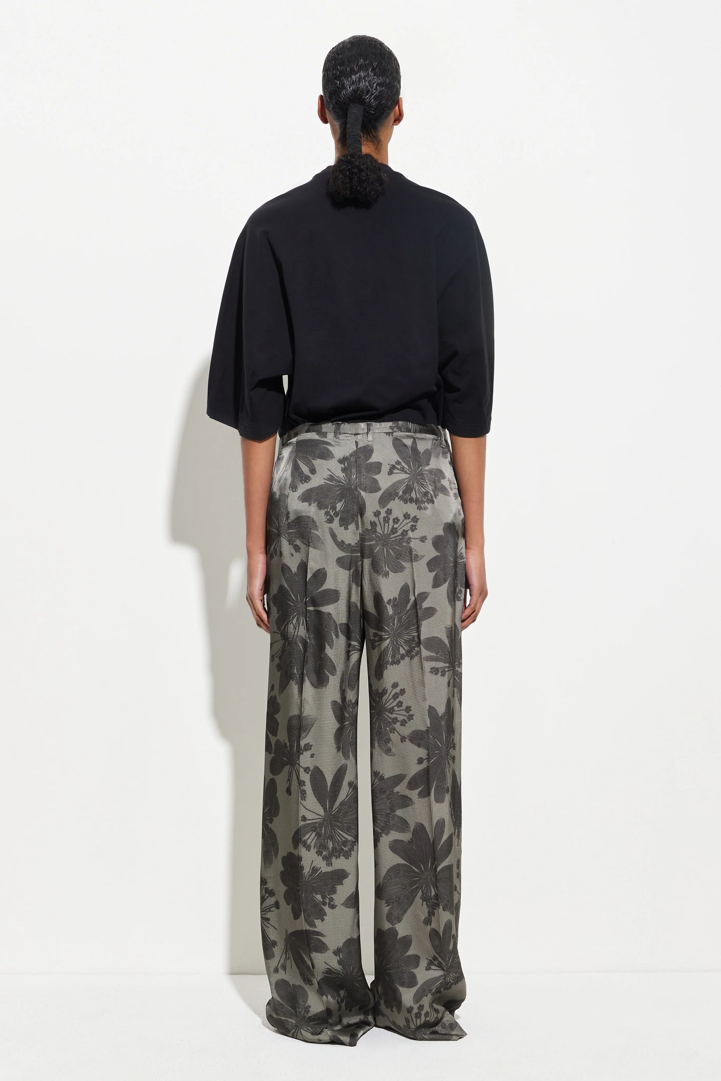 Pamir Wide Leg Pants Dark Mud Seaweed Bugra
