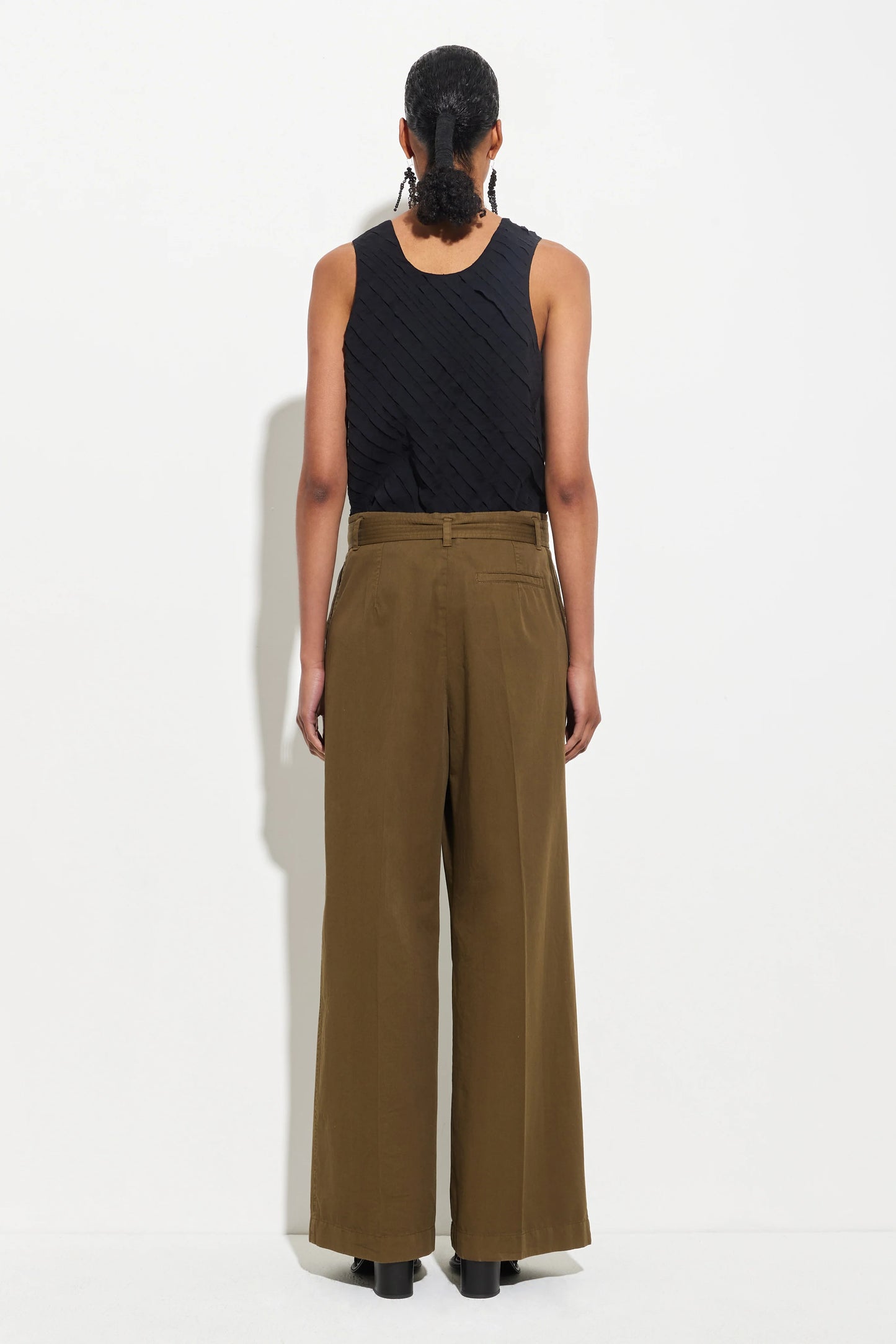 Paradisa Pleated Trousers Olive