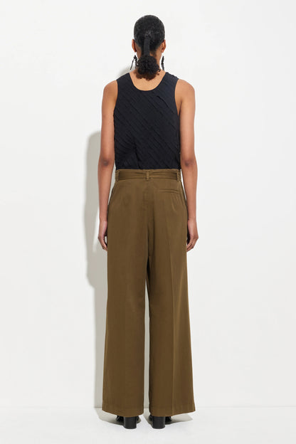 Paradisa Pleated Trousers Olive