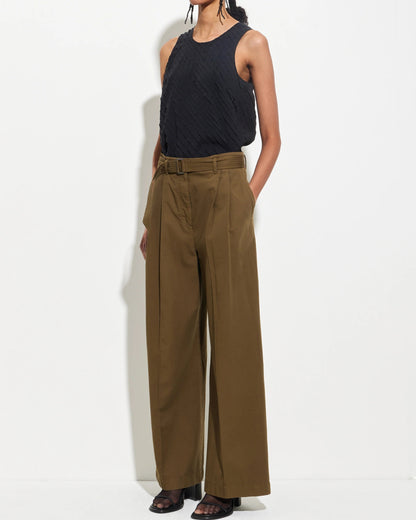 Paradisa Pleated Trousers Olive