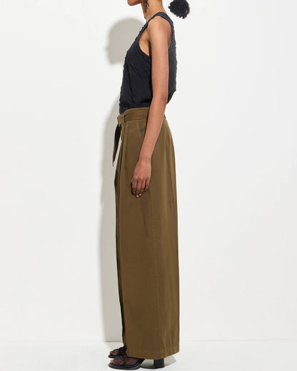 Paradisa Pleated Trousers Olive