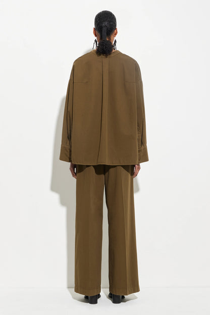 Tashvid V-Neck Shirt Olive