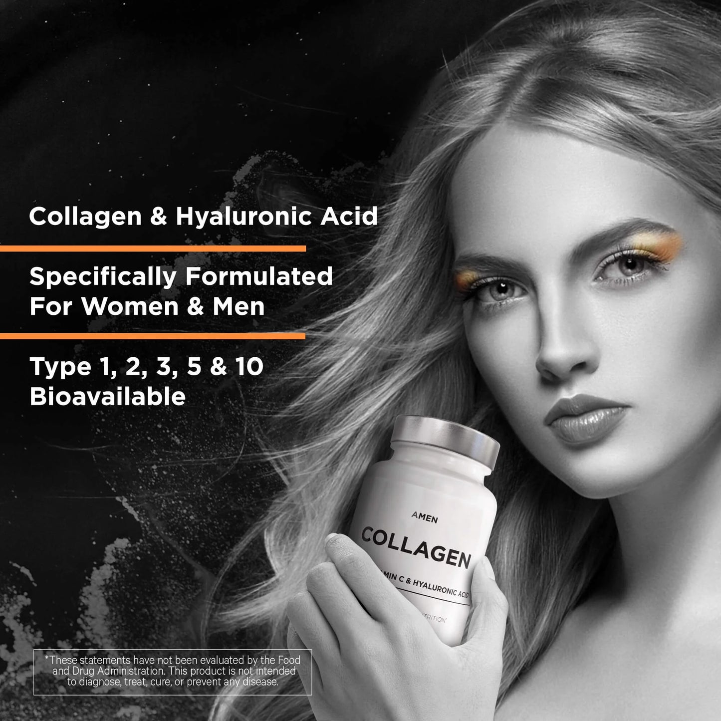 Amen Multi Collagen with Vitamin C & Hyaluronic Acid