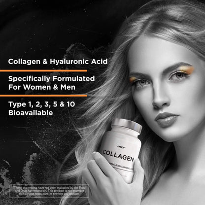 Amen Multi Collagen with Vitamin C & Hyaluronic Acid
