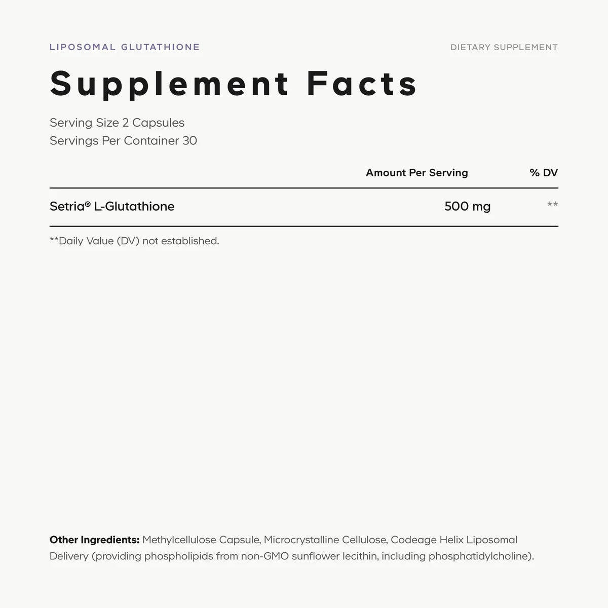 Liposomal Glutathione  Setria® L-Glutathione
