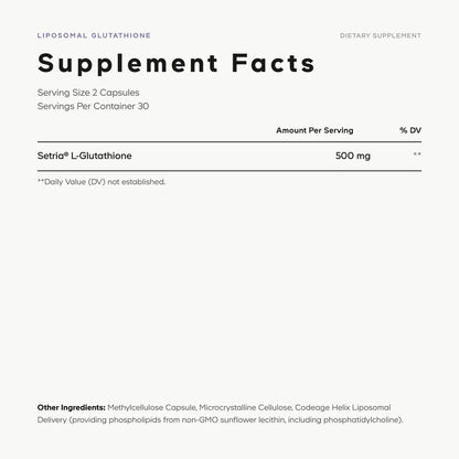 Liposomal Glutathione  Setria® L-Glutathione
