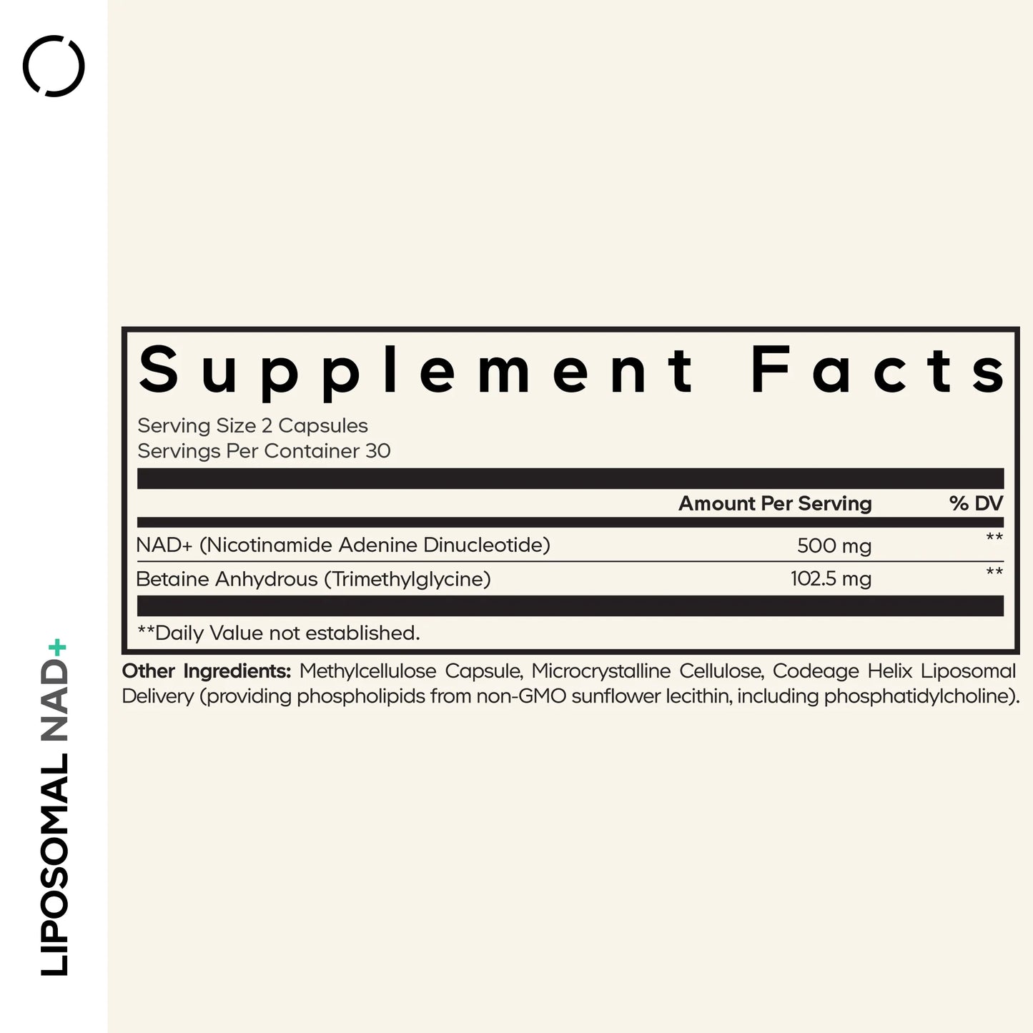 Liposomal NAD+