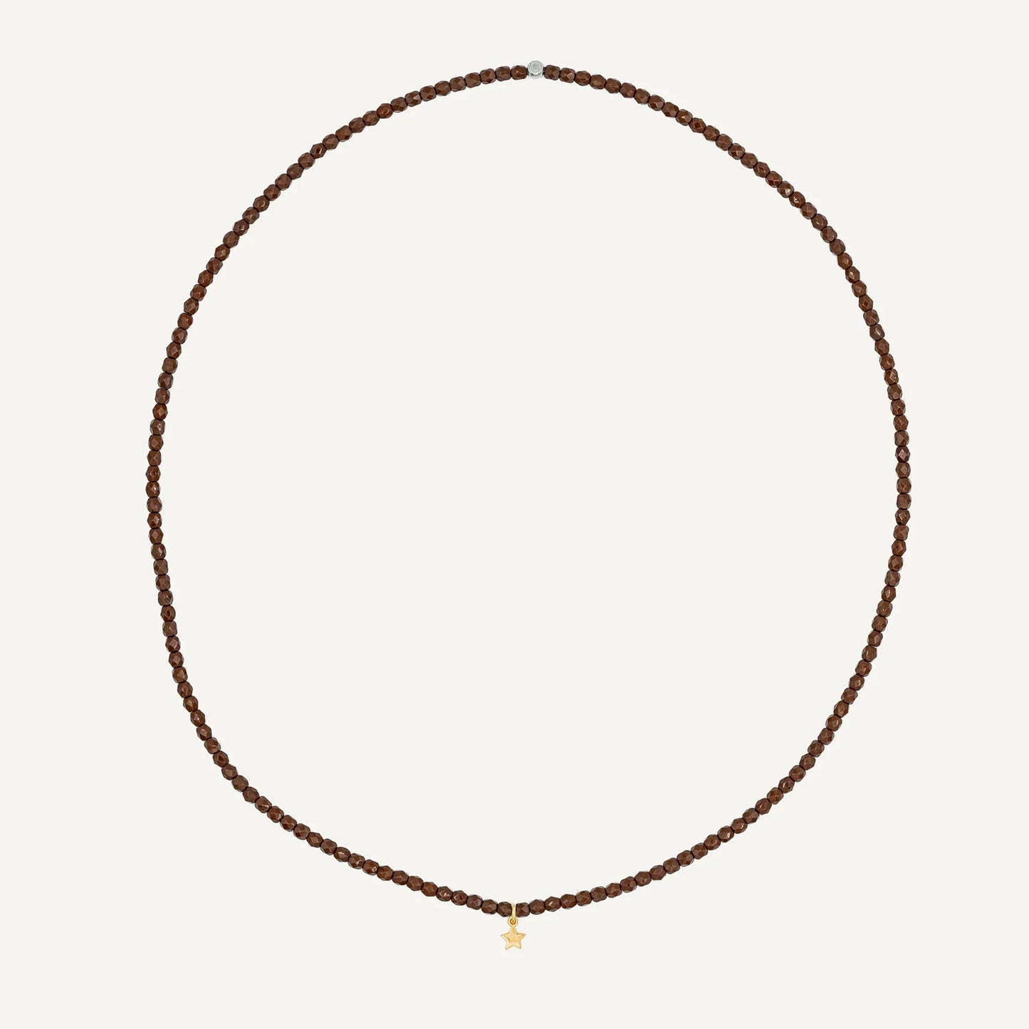 Chocolate Bracelet Necklace with Star Pendant