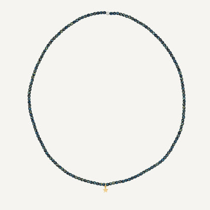 Black Rock Bracelet Necklace with Star Pendant