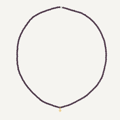 Violet Bracelet Necklace with Star Pendant