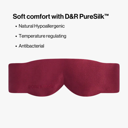 Aura Sleep Mask Burgundy