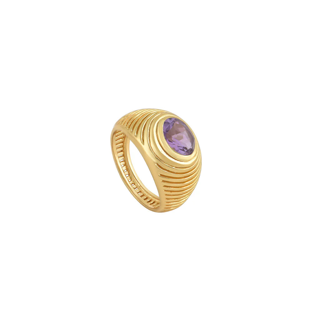 Buren Chubby Amethyst Ring