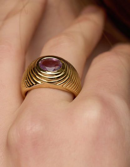 Buren Chubby Amethyst Ring