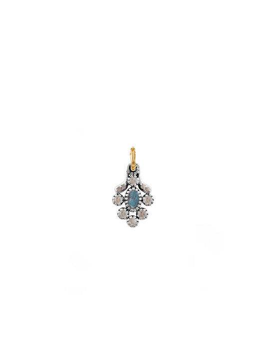 Diana Moonstone & Labradorite Charm
