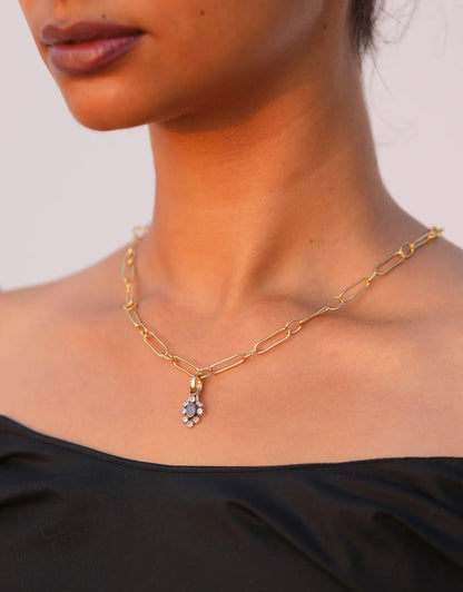 Diana Moonstone & Labradorite Charm