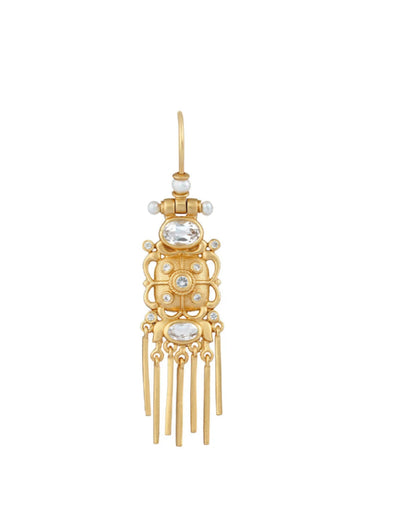 Emily Earring White Topaz and Crystal
