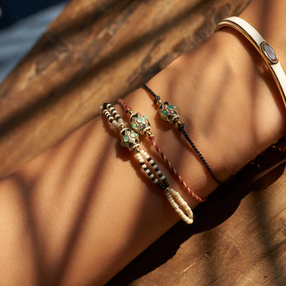 Havana Black Thread Bracelet