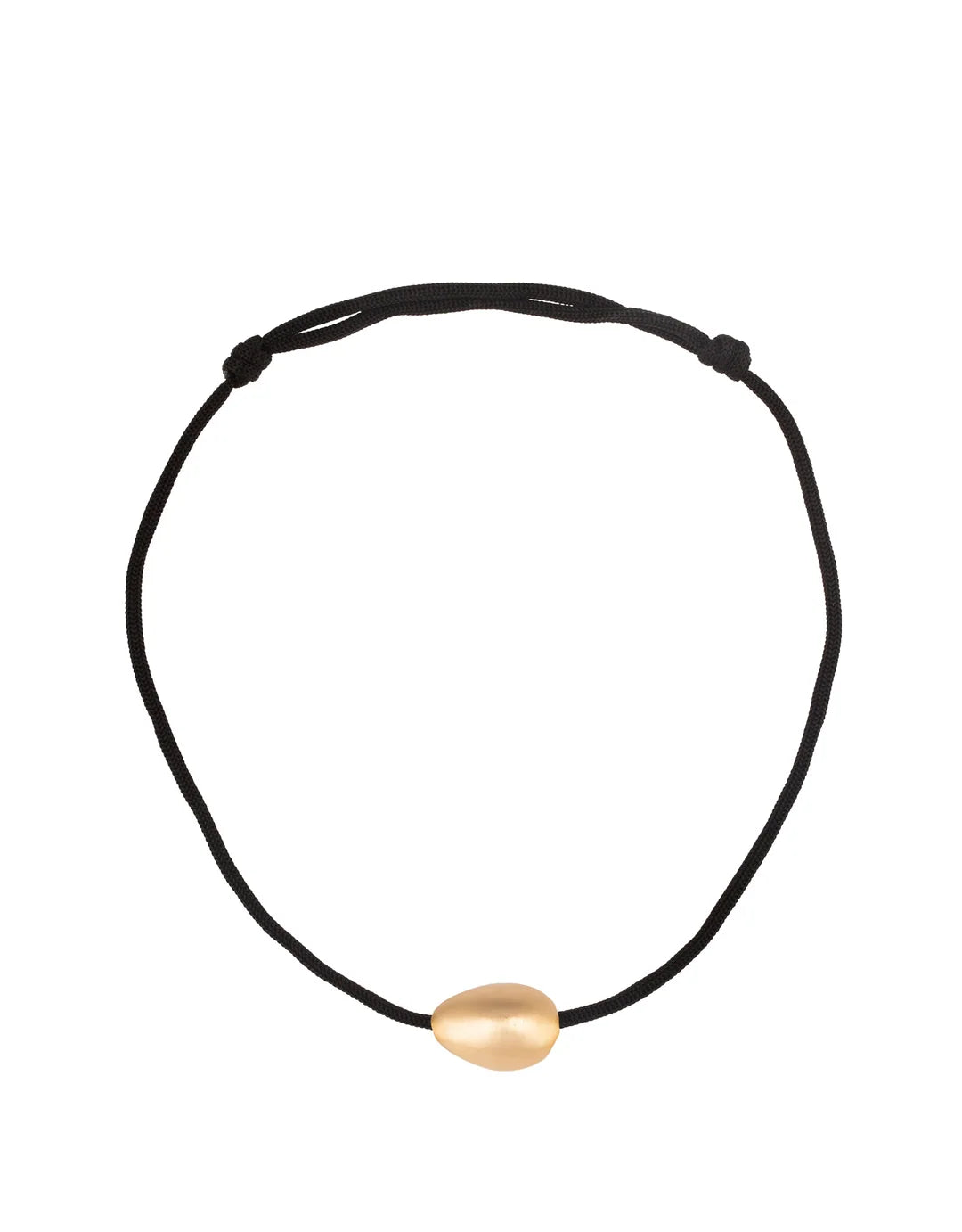 Naga Anklet Gold Black Thread