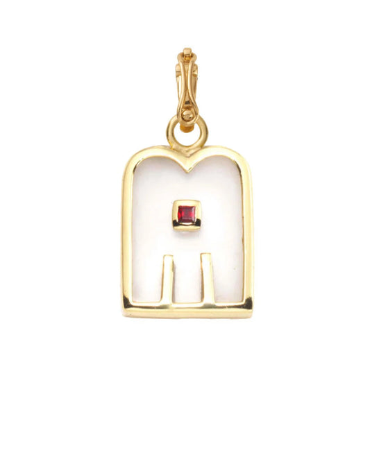 Thali Charm Crystal Garnet