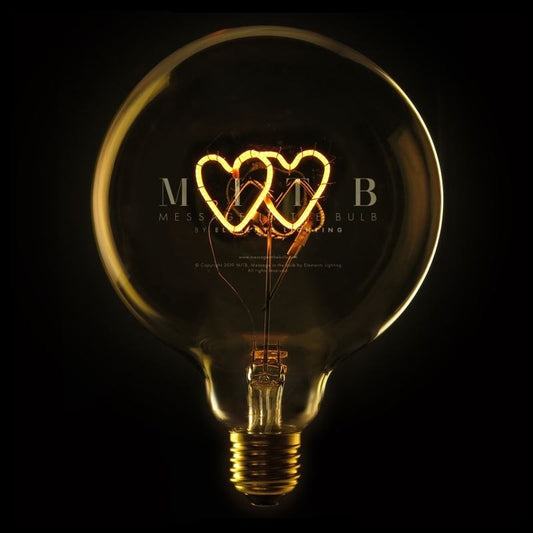 Double Heart Light Bulb