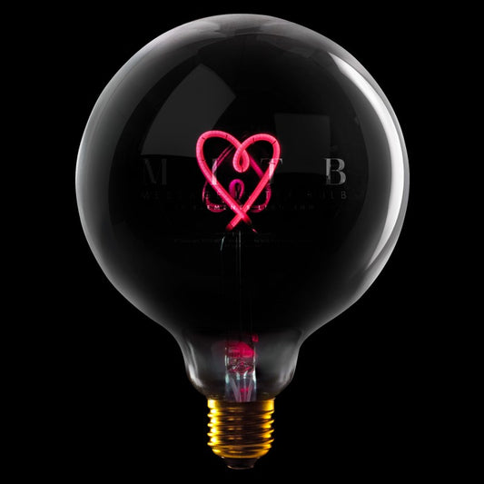 Red Heart Light Bulb