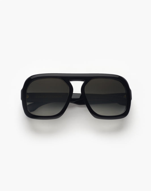 1997 Oversized Aviator Sunglasses Black