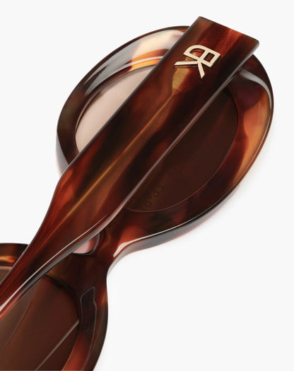 Queen Sunglasses Havana Flame