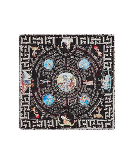 Labirinto Printed Wool Scarf
