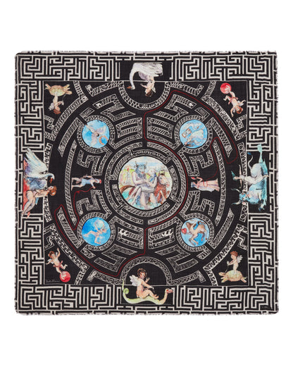 Labirinto Printed Wool Scarf