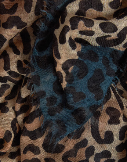 Maila Leopard Print Scarf