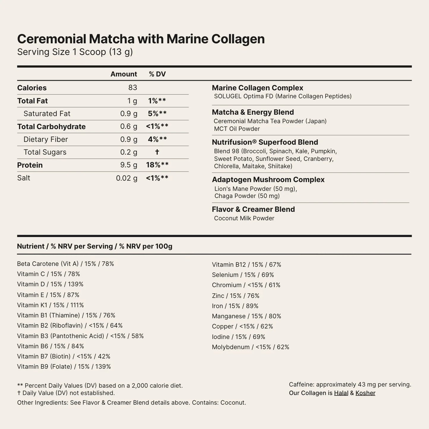 Matcha with Marine Collagen